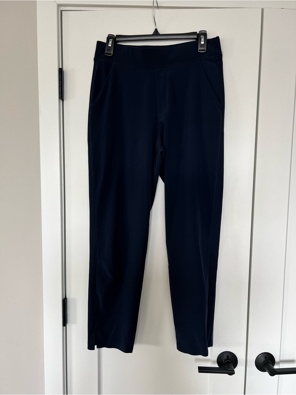 Athleta Navy Ponte Straight-Leg Pants